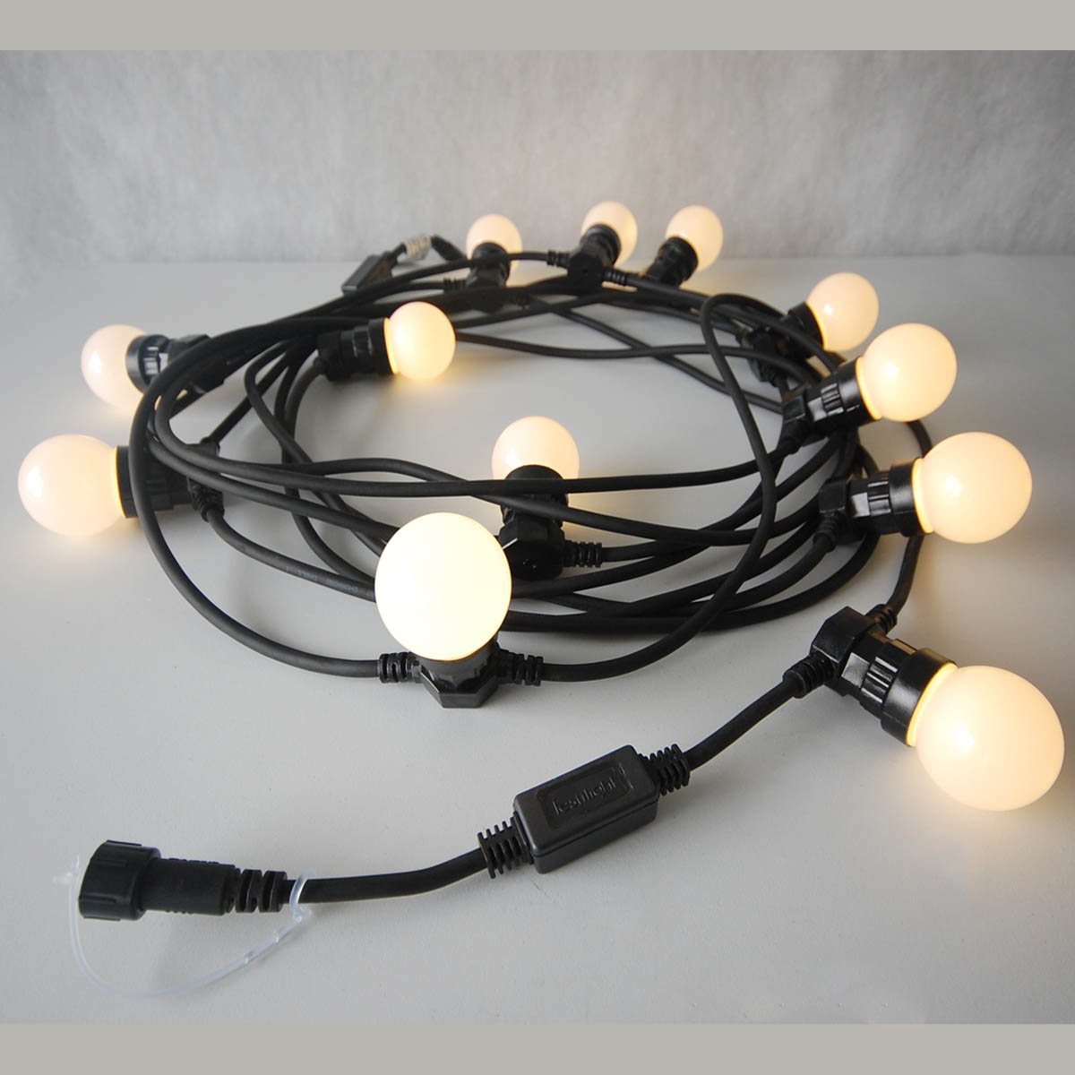 Connectable Festoon Pro 10 Mtr 12 Warm White Lamps 230v Outdoor Indoor Festive Lighting