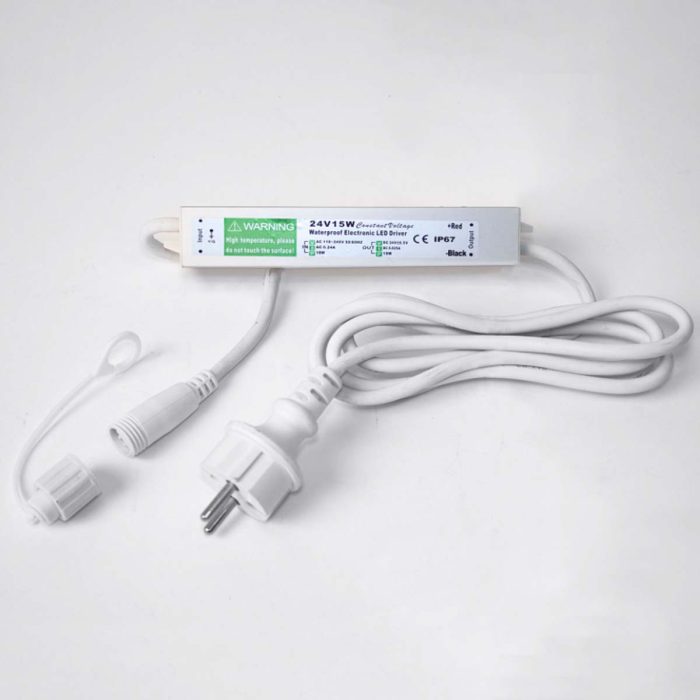 15W low-v connect driver 24v white cable