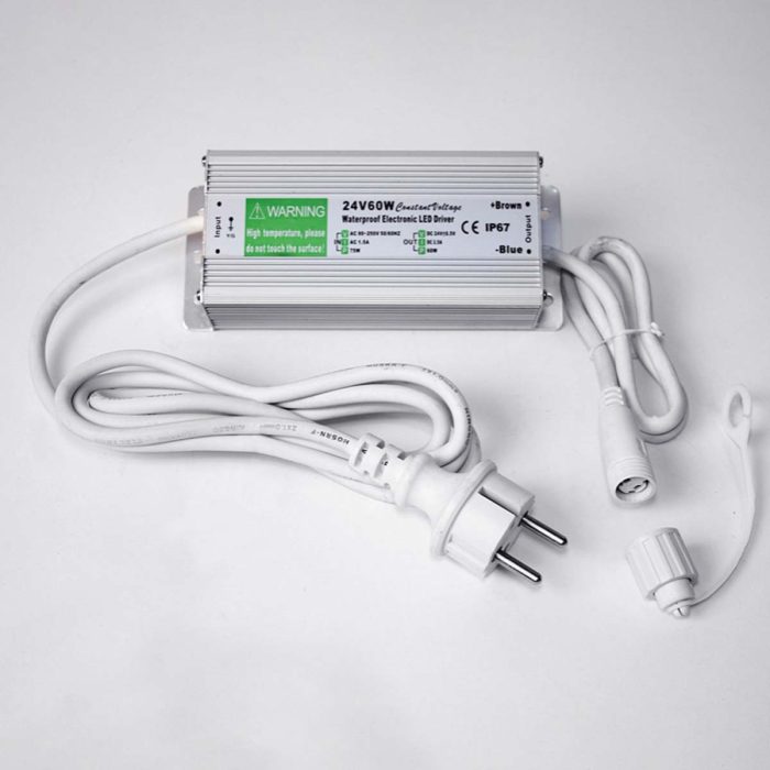 60W low-v connect driver 24v white cable