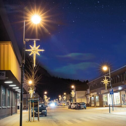 Street Decor Lighting Motif "North Star" - ICE White or WARM White - 130cm x 95cm